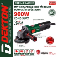 DEKTON 100MM Handheld Angle Grinder Anti-Restart - DK-AG900R 900W - Slide Switch