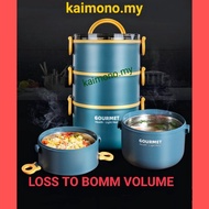 Gourmet Stainless steel 304 3layer thermal Lunch Box 不锈钢保温饭盒