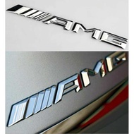 ป้าย อะไหล่ Logo ท้ายรถ AMG Mercedes Benz โครเมี่ยม ขนาด W117 W205 w209 W212 E63 W207 W176 W204 w240