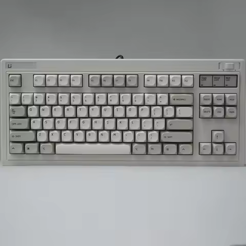 Keebox PBT MA Profile IBM Keyboard Style Key Caps Retro Grey Keycaps For 87 98 104 Layout Dye Sub Ke