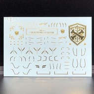 請睇info：RG Crossbones Gundam X1 X2 metal Build Style gold foil Gundam Decal 海盜高達x-1 x-2 仿MB 式拉花燙金高達水貼