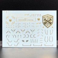 RG Crossbones Gundam X1 X2 metal Build Style gold foil Gundam Decal 海盜高達x-1 x-2 仿MB 式拉花燙金高達水貼