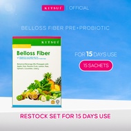 Great Value Offer[NEW] KITSUI Belloss Pre + Probiotic 15s x 12g -  Halal Detox Fiber Drink | Sembeli