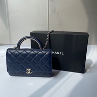 Chanel Woc handle深藍淡金鏈