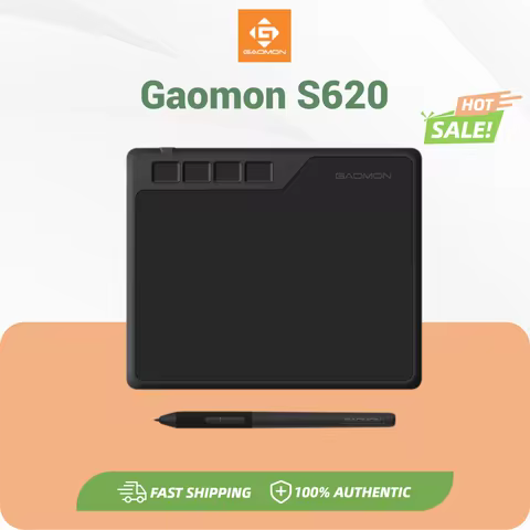 GAOMON S620 Portable Graphics Tablet 6.5x4 Inch Writing Board for Android Easy Connection Small Ligh