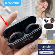 New Ambie AM-TW01 audio headset, cuffs, ear bone conduction earrings, wireless Bluetooth 5.2 headset, suitable for Sony high-quality audio Auricle Bluetooth waterproof sports