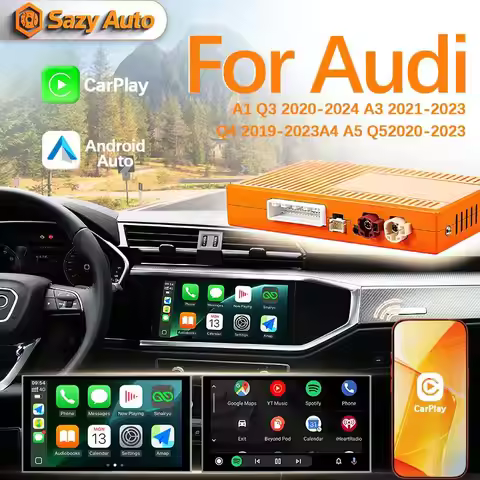 NEW Wireless CarPlay Android Auto Interface for Audi A1 A3 Q3 A4 A5 Q5 2019-2024 MIB3 with MirrorLin