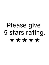 5 stars review chop / Waterproof Customized Self-Inking Stamp / Pre-Inked Rubber Stamp