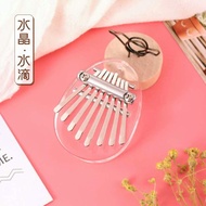 8 keys mini Kalimba transparent bear crystal kalimba Thumb Piano Acoustic Finger Piano Music Instrum