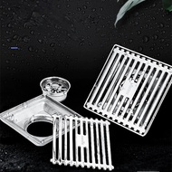 304 Stainless Steel Black Floor Drain 201 Floor Trap Floor Grating With Filter Strainer Anti Cockroach Anti Smell
