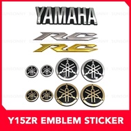YAMAHA Y15ZR Y15 Y150 Logo Emblem Logo Sticker Tuning Fork RC Mark Gold Silver