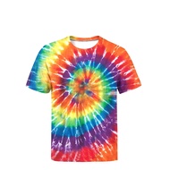 Tie Dye Shirts for Men Women, Short Sleeve Mens Tie Dye Shirts, Mens Women Rainbow Tie Dye T Shirts,