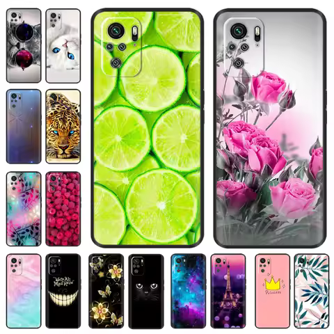 Case For Redmi Note 10 Case For Xiaomi Redmi Note 10 pro Note 10S Soft TPU Silicone Back Cases on Re
