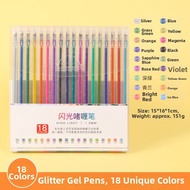 Creative Glowing Gel Pen Set 8 Colors 12 Colors 18 Colors Candy Colored Markers Neutral Pen Set 1.0m