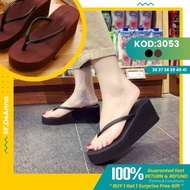 Selipar Wanita Tumit Tinggi 2inchi (Small Cutting) Flip Flops Sandal Viral For Women Kasut Sandle Pe