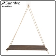 Wood Hanging Shelf Floating Wall Swing Storage Shelves Rope Organizer Rack Wall Shelf Plant Shelf Ro