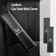 Car Safety Seat Belt Cover Carbon Fiber Shoulder Pad Protector Interior Accessories for Honda Fit Jazz Transalp CBR HRV cb500x Odyssey Vezel Pilot
