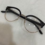 半框眼鏡 無度數 有鏡片 配件飾品