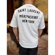Yves Saint Laurent/YSL/Saint Laurent/2026 Early Spring New Style Short-Sleeved T-Shirt Men Women Cou