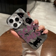 New! Case SCARE GHOST Texture Metallic Wrinkle Case - Hardcase/Casing Hp compatible Iphone 7 8 7+ 8+