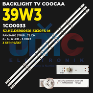 Backlight TV COOCAA 39 Inch 39W3 Lampu Led TV COCA 39 inc 6k 3V