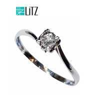 LITZ 18K White Gold Diamond Ring DR138
