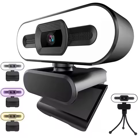 1080P 2K Webcam FHD Web Camera Study Chat Work PC Laptop Desktop USB with Microphone Web Camera for 