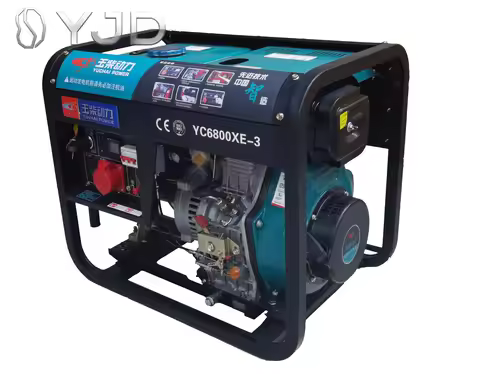 Portable Generator YC6800T-3 5.6KVA Open Type diesel Generator 4.5KW Silent Type diesel Generator fo
