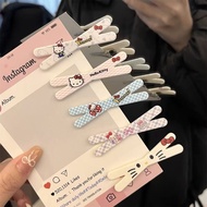 Cute X-Shaped Fresh Sweet diy Jewelry Plaid KT Cat Jewelry Sweet Hair Accessories Bangs Clip Cartoon