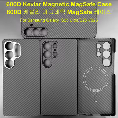 600D Carbon Fiber Case For Samsung Galaxy S25 Ultra 1500D Aramid Case for S25 Edge S25 Ultra-Thin Li