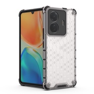 Vivo T1 5G -T1x case casing honeycomb Transparent Anti-fall protection phone cover