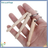 HECCEHZP Drumsticks Keychain, Metal Wood Drum Sticks Key Ring, Gift Mini Drumstick Grommets