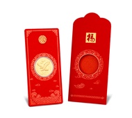 BS Jewellery 999.9 Pure Gold Coin Red Packet