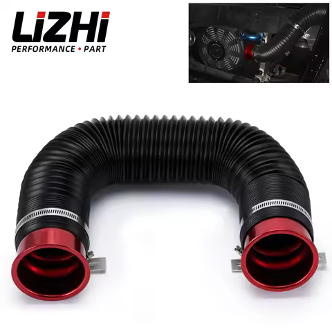 76mm / 3 inch Universal Flexible Car Engine Cold Air Intake Hose Inlet Ducting Feed Tube Pipe With C