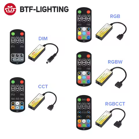 SP11xE Mini 2.4GHz RF LED Controller PWM 2pin DIM 3pin CCT 4pin RGB 5pin RGBW 6pin RGBCCT 2835 5050 