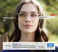 Lensa Essilor Blue Uv Capture Gosok Eyezen Start Orma 1.5 Crizal Sapphire