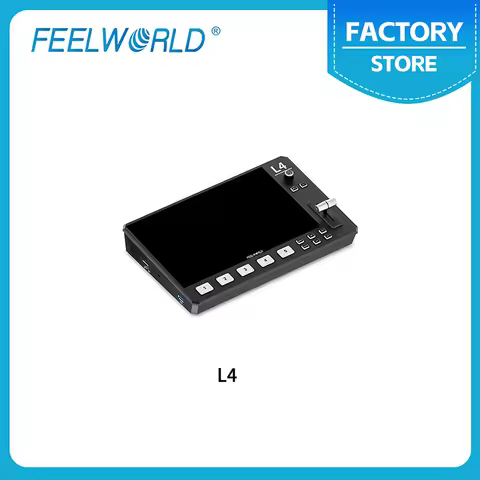FEELWORLD L4 Multi-camera Video Mixer Switcher 10.1"Touch Screen USB3.0 Fast Streaming