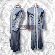 Jubah Elbani Bordir Hasbi jubah muslim full bordir depan belakang jubah luaran pria dewasa gamis mus