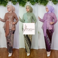 HITAM Aurora Realpict Shawl Kebaya Suit - Party Kebaya - Teenager - Graduation - Farewell - Bridesma