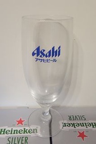 [購自日本] Asahi 朝日啤酒 藍色標記 啤酒杯 玻璃杯