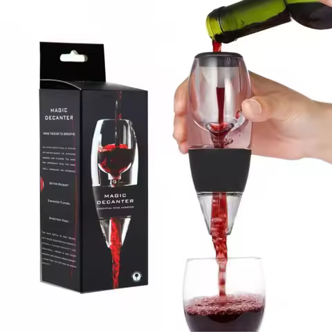 Portable Red Wine Decanter Aerator Bernoulli Air Magic Aerator Red White Wine Whisky Quick Decanter 