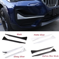 Car Styling Front Fog Light Strips Trim Exterior Decoration Fit For BMW X1 F48 2020 Automotive Accessories