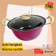 Enamel soup pot 22cm/soup pot 22cm marble/ SD soup pot