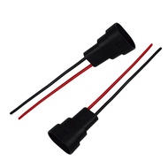 1 Pair 9005 HB3 HB4 Bulb Socket Headlight Fog Lamp Male Plug Adapter Connector Applicable Voltage 12