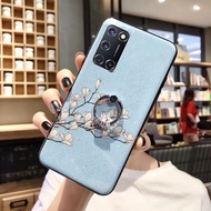 OPPO A92 A52 A92S A9 2020 A5 2020 A31 2020 A12 A12e A8 A9 A7 A5 A3 A3S A5S F11 F15 F9 F7 F5 A71 A79 A83 A57 A39 A73 Fashion Flowers Bling Glitter Case With Finger Ring Stand Holder Case