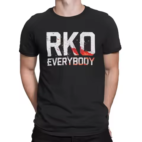RKO Everybody Distressed Wrestling T Shirt Men Women Unisex Casual Cotton Short Sleeve Randy Orton F