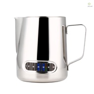 Espresso Steaming Pitchers Stainless Steel Espresso Milk Frothing Pitcher with Thermometer Coffee Mi