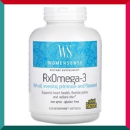 Natural Factors - 女士定制藥用級 Omega-3 魚油丸 120粒液态软胶囊 含魚油，月見草，亞麻籽油 心臟健康 關節靈活 皮膚光澤 無魚腥味 平行進口 (效期: 09/2026*)