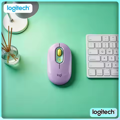 Slim Logitech M350 POP Mouse Silent Touch Tech Recycled Plastic Bluetooth Low Energy for Ubuntu Linu