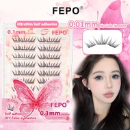 【FEPO】Ultra Thin Self-adhesive False Eyelashes Do Not Require Glue False Eyelashes with Large Capaci